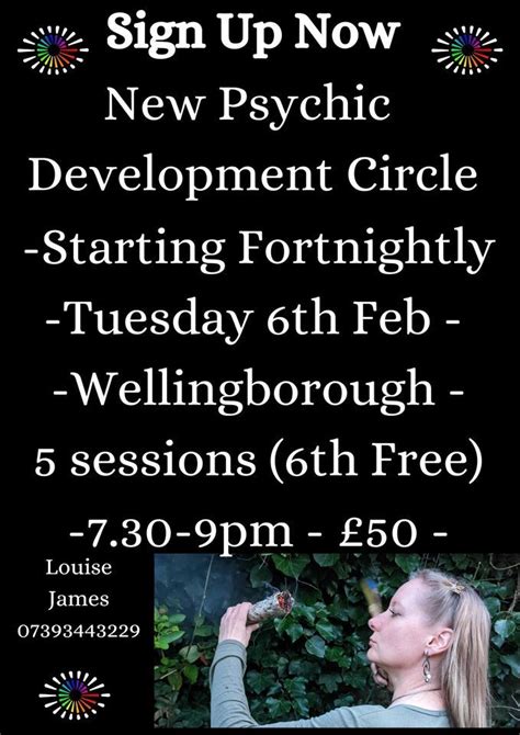 Beginners 6 Session Psychic Development Circle, Wellingborough, 6 ...