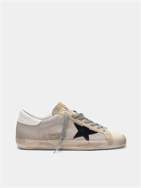 Super-Star sneakers in leather with mesh insert | Golden Goose