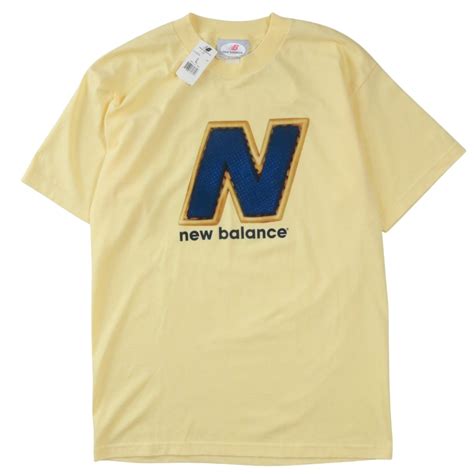 "deadstock" new balance logo t shirt 90s | focus