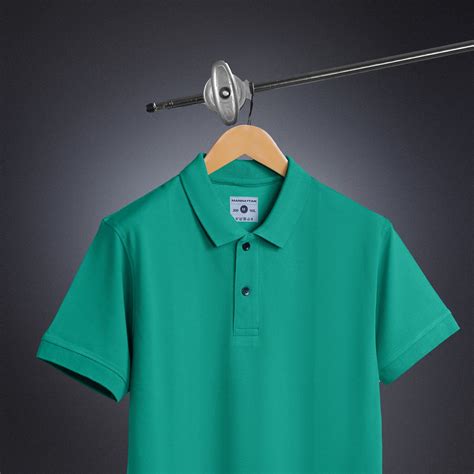 Pure Cotton Polo Plain T Shirts (Jade Green) Without Pocket – Pitshirts