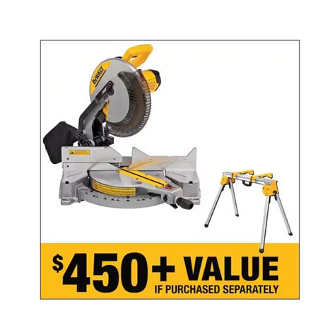 Dewalt 12 inch Miter Saw and Heavy Duty Work Stand DWS715 & DWX725B ...
