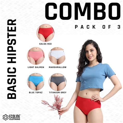 Women's Basic Hipster - Pack of 3 – Ecoline Clothing : India's 1st ...