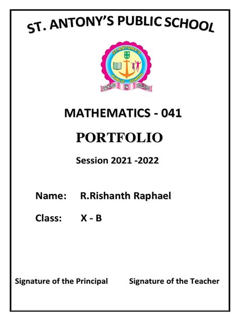 Image result for Class 9th Maths Portfolio