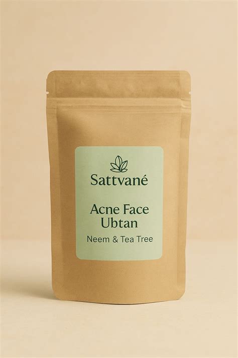 Anti-Acne Face Ubtan - Neem & Tea Tree | Clears Acne, Soothen Skin ...