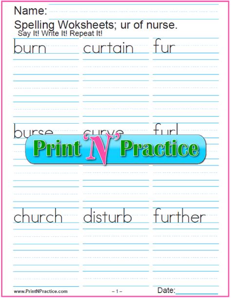44+ Phonics Worksheets ⭐ Kids Practice Phonics Words - Easy Copywork