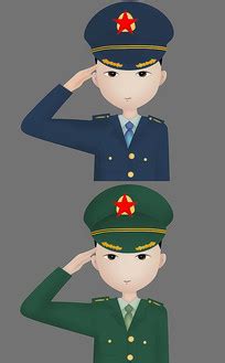 军人漫画图片帅气军装六五式军装军人照片2022已更新今日更新