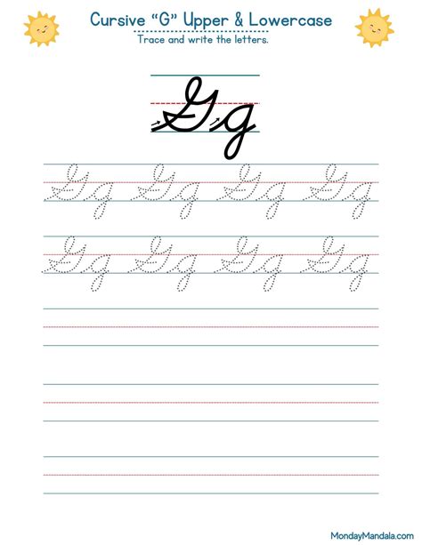Cursive Letter G