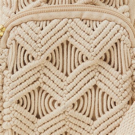 Accessorize London Women's Cream Macrame Phone Bag - Accessorize India