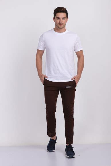 Right Fit Solid Men Brown Track Pants - Buy Right Fit Solid Men Brown ...