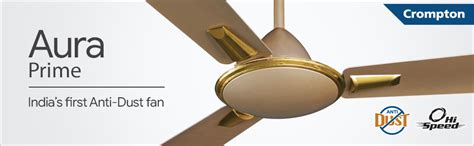 Buy Crompton Aura Prime 1200 mm (48 inch) Decorative Ceiling Fan with ...