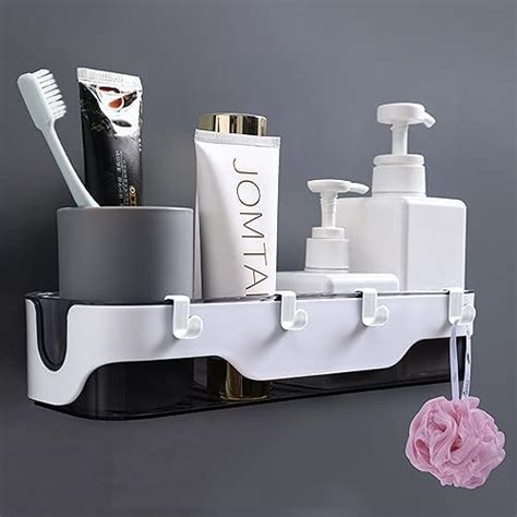 XENOTY Self Adhesive Kitchen and Bathroom Shelves Wall Organizer ...