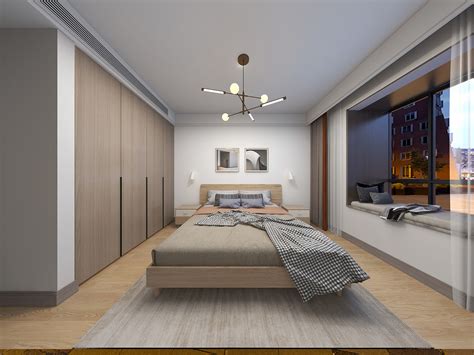 132平米现代简约风四室卧室装修效果图，吊顶创意设计图 - 金地新家官网