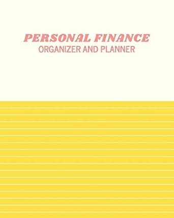 Buy Personal Finance Organizer and Planner: Two Year Monthly Budget ...