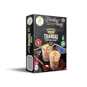 Aarkay Natural Instant Healthy Thandai Milkshake Premix Powder (Pack of ...
