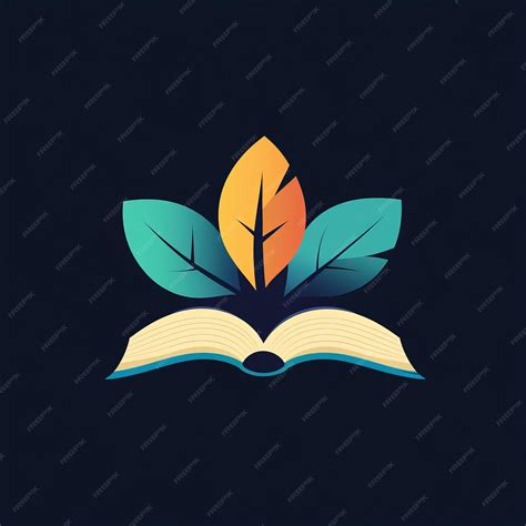 Open book with leaves on top symbolizes knowledge and growth | Premium ...