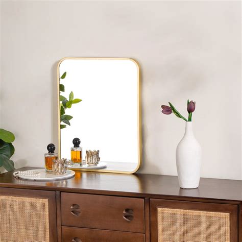 Wall Decor Mirror Gold 20 x 16 Inches Online - Premium Wall Mirror ...