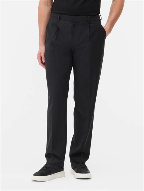 Mens Black Tailored Suit Trousers | Primark