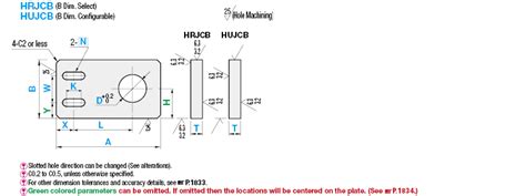 Flat Bar / Rolled Aluminum, Mounting Plate/Bracket, B Dimension, HRJCB ...