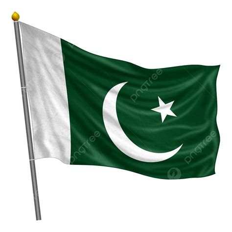 Pakistan Flag Fluttering With Cloth Texture, Pakistan, Flag, Clipart ...