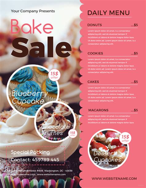 Bake Sale Flyer Template Google Docs