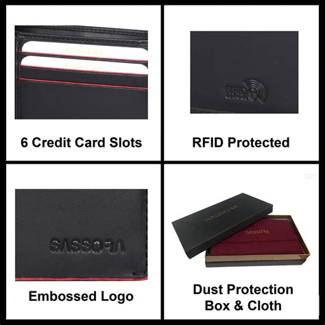 Sassora Premium Leather Bifold RFID Wallet For Men