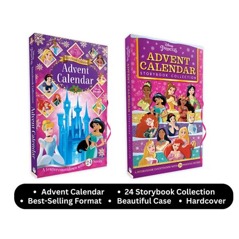 Disney Princess Advent Calendar Collection With 24 Books Gift Set ...