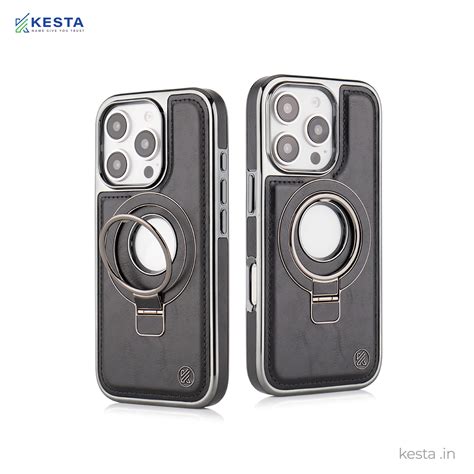 iPhone 16 Pro Max Cover - Classy Elite Black Leather Case (Built-In ...