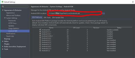 Rezultat imagine pentru Android SDK Manager Tool Not Found