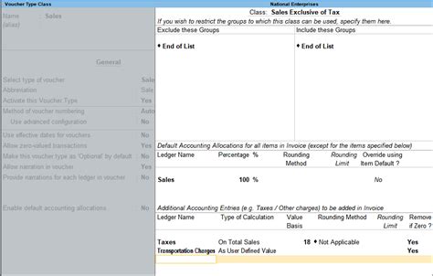 Voucher Types in TallyPrime