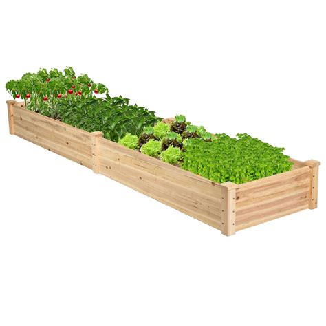 Costway Solid Wood Planter Box with Trellis Weather-Resistant Outdoor ...
