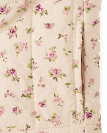 Girls Long Sleeve Floral Quilted Jacket - Magical Meadows - PINK | Gymboree