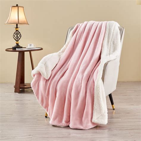 LINENOVA Sherpa Fleece Blanket for Bed, Super Soft Fleece Plush Sofa ...