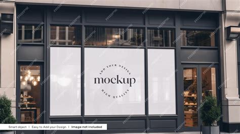 Premium PSD | Free store front wall mockup