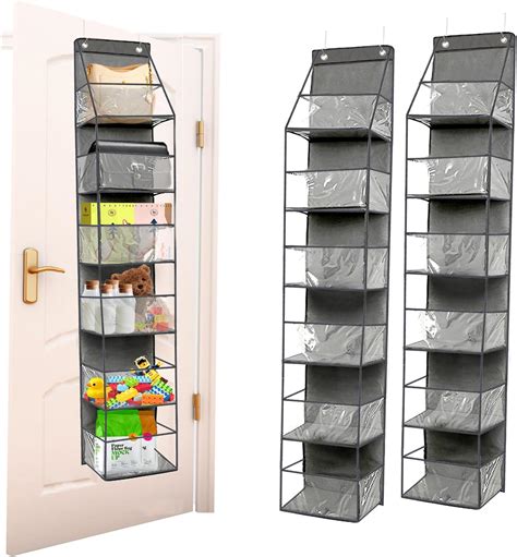 Amazon.com: Over the Door Organizer Storage - Zippered 6 Shelf Behind ...