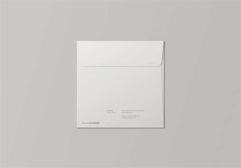 Square Envelope Mockup PSD on Behance