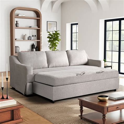Serta Hanson Convertible Sofa Bed, Modern Style, Linen - Walmart.com