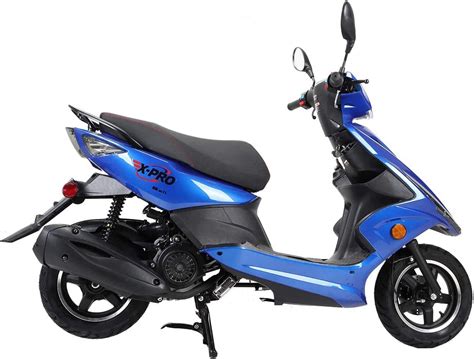 "X-Pro 150cc Gas Moped Scooter, 10"" Alum Wheels, Electric Start, Large Headlights" - Walmart.com