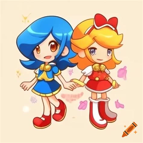 Arle nadja and amitie character design in spanish cartoon style on Craiyon