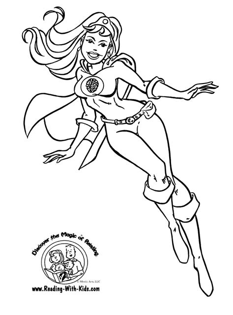 Female Superhero Coloring Pages at GetColorings.com | Free printable ...