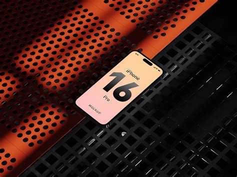 Perspective iPhone 16 Pro Mockup | Free PSD Templates