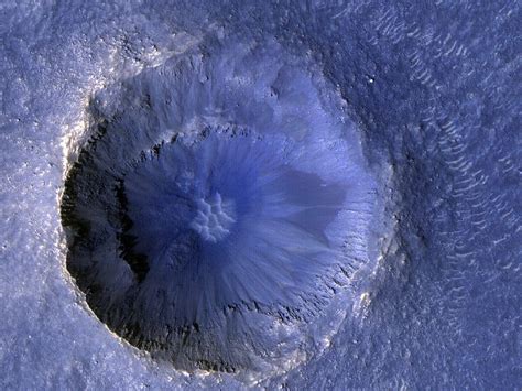 NASA Spacecraft Spots Dramatic View Of New Impact Crater On Mars