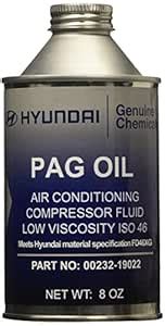Genuine Hyundai Fluid (00232-19022) PAG Oil - 8 oz. : Amazon.in: Car ...