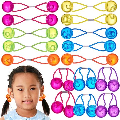 Amazon.com : Expressions 16pc Ponytailers Large Round Ponytail Balls ...