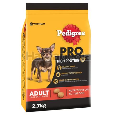 PEDIGREE Dry Dog Food PRO High Protein Mini & Small Breed 2.7kg