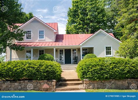 Residential House for One Family. Traditional American Style Home with ...