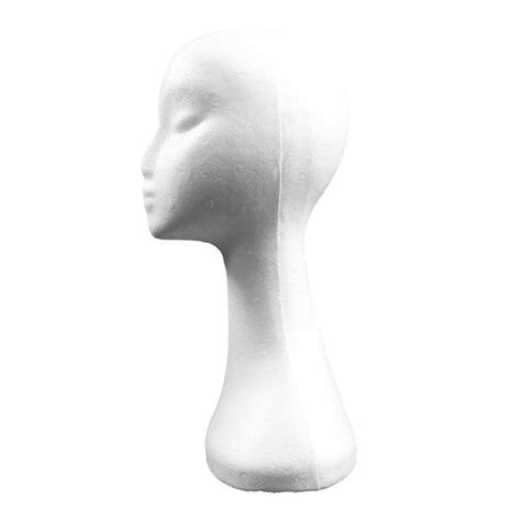 ⚡️Buy Female Styrofoam Foam Mannequin Head Model Wig Glasses Hat ...