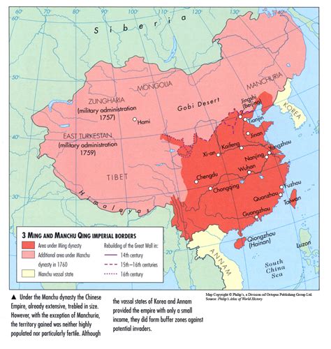 Ming and Manchu Qing Imperial Borders, 14th Century to 1760 – Mapping ...
