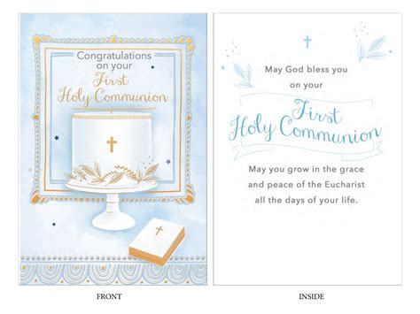 Card: First Holy Communion Congratulations Boy - First Holy Communion ...