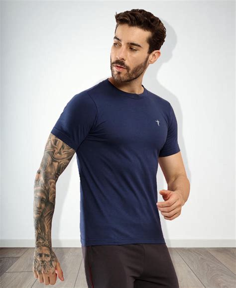 T.T. Men Slim Fit 100% Cotton Cool Round Neck Half Sleev Solid Tshirt ...