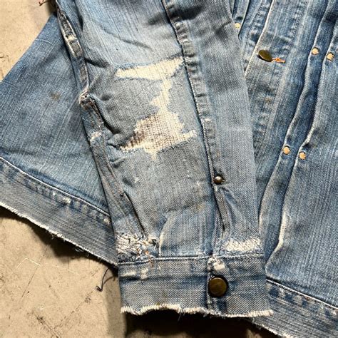 50's~ WASHINGTON DEE CEE デニムジャケット WRANGLER 111MJタイプ レア 首振りボタン ウェスタン ...